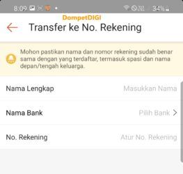 cara transfer shopeepay ke bank tanpa verifikasi