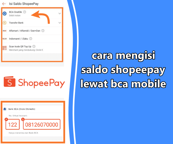 Cara Mengisi Saldo ShopeePay Lewat BCA Mobile