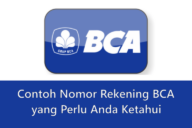 Contoh Nomor Rekening BCA yang Perlu Anda Ketahui